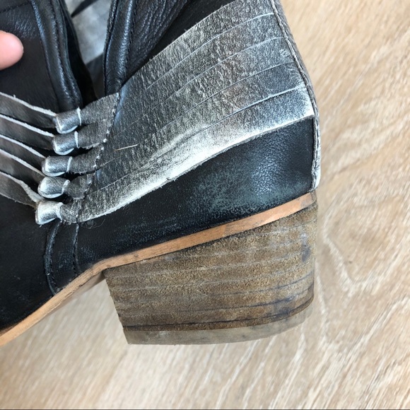 Diba True Black Grey Gray Fall Heeled Booties - Picture 5 of 7